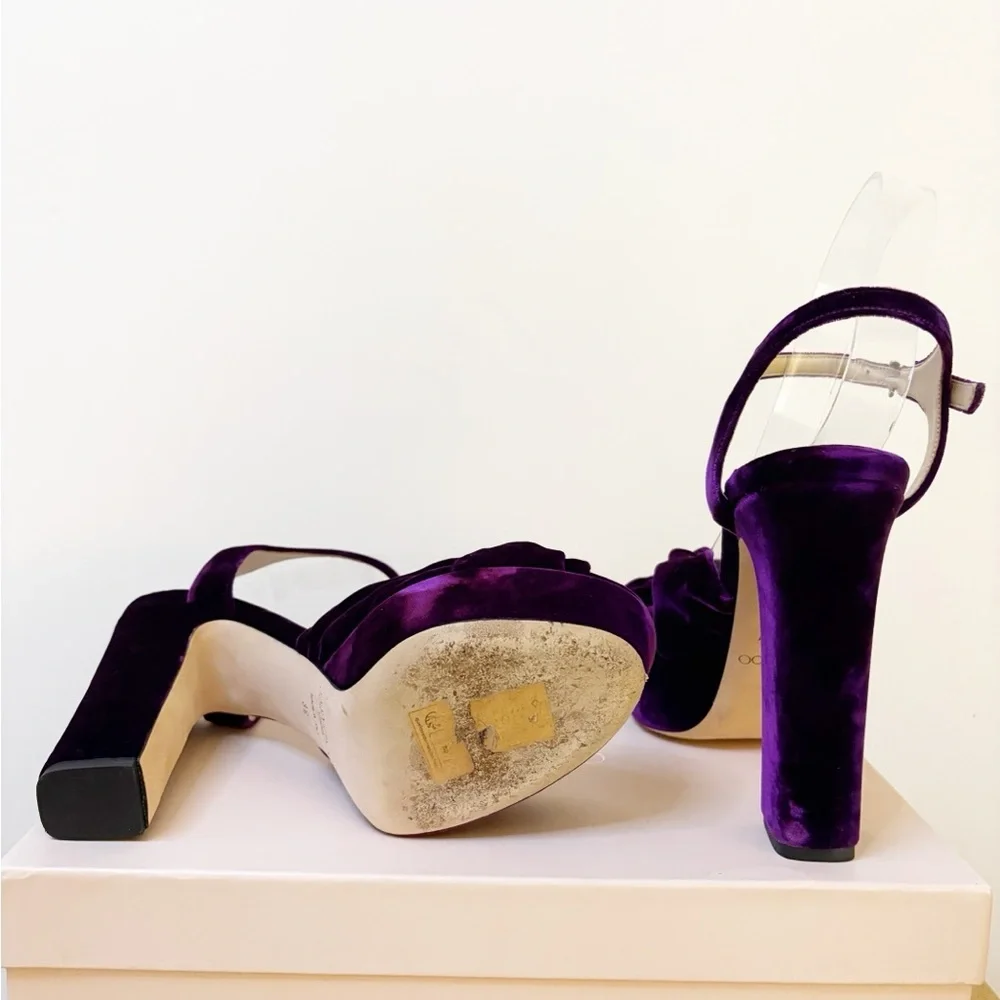 Jimmy Choo Heloise 120 Platform Heels - Picture 13 of 14